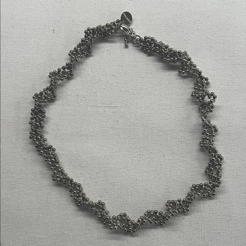 Moma Silver DNA Beaded Necklace